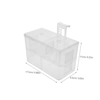 balacoo Fish Breeding Box Incubator for Aquariums Divider for Fry -Resistant Material for Fish Tank Use Efficiently Protects