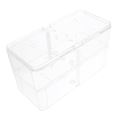BESPORTBLE Hatchery Incubator Breeding Box for Fish Multi-Functional Isolation Holder for Betta and Guppy Fry Aquarium Nursery Easy Monitoring and Secure Cover