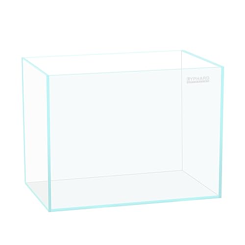 2.5 Gallon Rimless Aquarium Tank, Ultra Clear Low Iron Nano Fish Tank for Betta Shrimp, L11.8×W5.5×H9.8 Glass Thickness 5mm with EVA Foam Leveling Mat - size: 2.5 Gallons