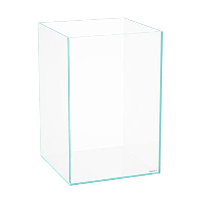 Tall Tank, Rimless Low Iron Tank 10GAL 11.8" L × 11.8" W × 17.7" H (30X30X45) cm Small Aquascape Fish Tank, Vertical Aquascape Tank, Black Leveling Mat Included