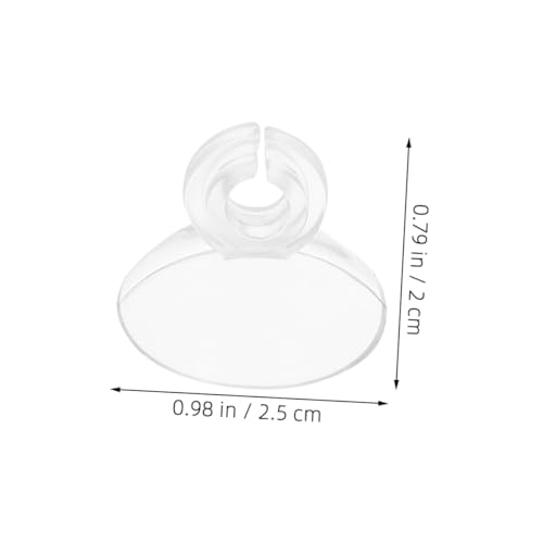 40pcs Aquarium Cup Clips for Oxygen Tubing Fish Tank Pipe Holders with Soft Card to Install and Secure for Oxygen Systems
