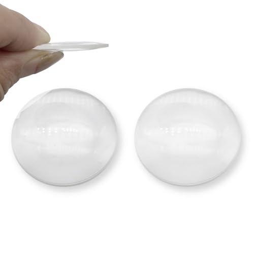 Double Convex Lens - 37mm Diameter, 53mm Focal Length, Optical biconvex Lens for Physics Experiments, Photography, Magnifying, and DIY Projects - Pack of 2pcs (37mm x H8.4mm x F53) - size: 37mm x H8.4mm x F53
