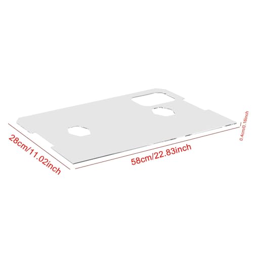 Clear Aquarium Cover for Aquariums Without Center Supports, Aquarium Top Cover with Feeding Holes, 580x280x5mm