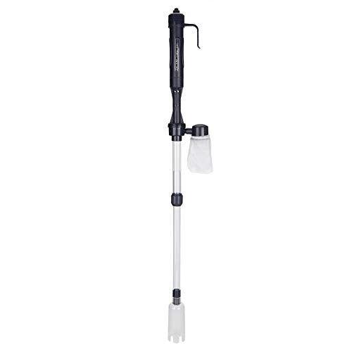 SUNGOOYUE Aquarium Vacuum Sand Washer Electric Gravel Cleaner Kit ABS Multi Function Water Changer 520L H Telescopic 16.3 to 32.9in Fish Tank Cleaning Tool for Home Aquariums