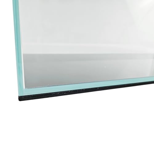LIFEGARD Low Iron Ultra Clear Crystal Rimless Aquarium with Foam Leveling Mat – with 45-Degree Beveled Edge, Rectanglular Style – for Fish and Corals – 17 Gallon 6mm Glass (23.62" x 11.81" x 14.17")