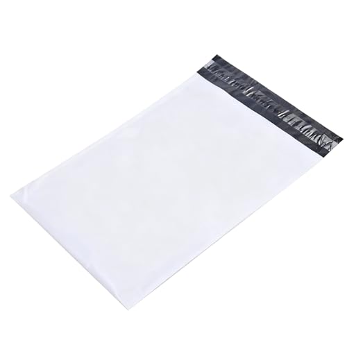 12"x15.5" Poly Mailers，White Shipping and Envelope Bags Pack of 200 - size: 12"x15.5"
