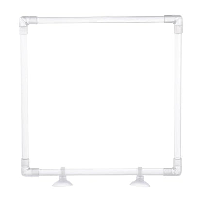 Clear Acrylic Aquariums Fish Feeding Rings with Easy Installation Suction Cup Prevents Food Drift and Waste 23x23CM