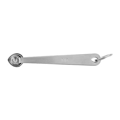 Fox Run Brands 4-Piece Pinch Spoons Measuring, 0.25 x 0.5 x 4.75 inches, Metallic