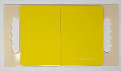Martial Arts Rebreakable Board with Handles! Perfect Upgraded Board with Handles for Kids & Adults, Ideal for Martial Arts, Taekwondo, Karate! - color: Yellow
