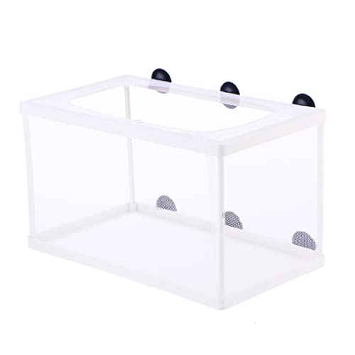Happyyami Aquarium Mesh Fish Isolation Box Large Net Fish Tank Separator for Betta Aquarium