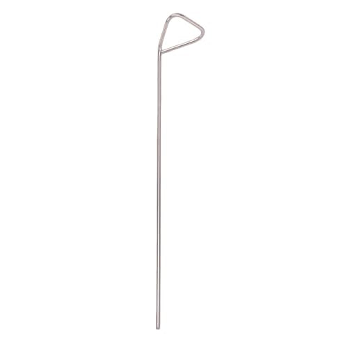 Pssopp Bacterial Spreader Stainless Steel Cell Spreader 5 Pack Triangular Head Reusable Autoclavable for Agar Plating Petri Dish Microbiology Labs Students Technicians