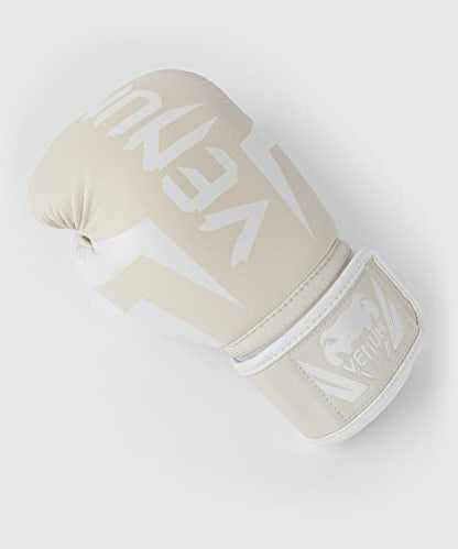 Venum Elite Boxing Gloves - color: White/Ivory, size: 12-Ounce