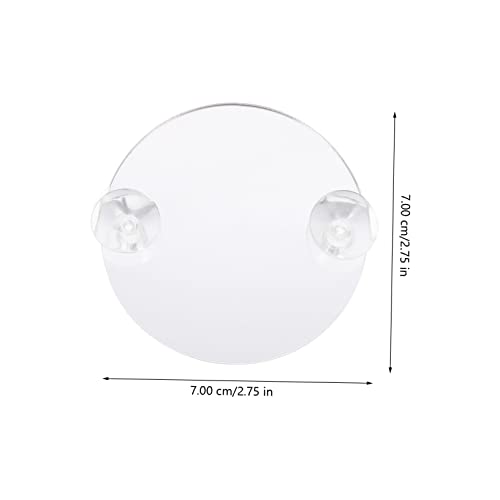 Ciieeo 10pcs Betta Fish Training Mirror Single Side Betta Tank Mirror Cup Floating Decorative Fish Tank Accessory for Play and Exercise
