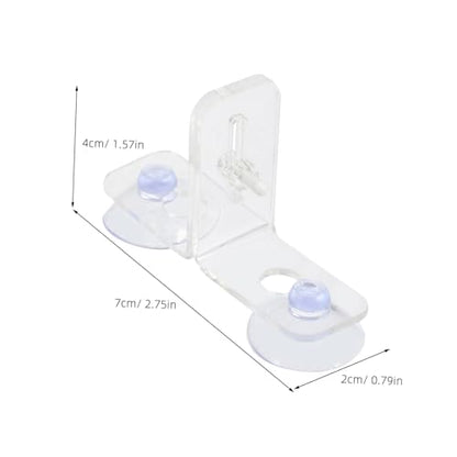 LIOOBO 4 Sets Aquarium Fish Tank Divider Clips Transparent Breeding Isolation Board Durable Suckers for Fish Separation Bottom Filtering for Tanks