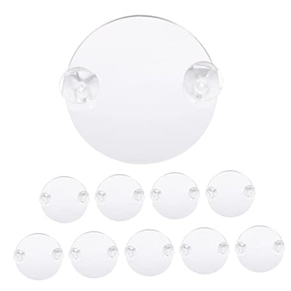 Garneck 10Pcs Betta Mirror with Suction Cups for Training and Play Tank Decor for Betta Fish Non Fading Design for Enhanced Aquatic Environment