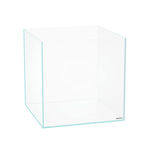 36C 11.5 Gallon Cube Rimless Low Iron Aquarium Tank,W14.2×D14.2×H14.2 in(36x36x36cm) 5mm Thickness with Nano Foam Leveling Mat Included - size: 11.5Gal W14.2×D14.2×H14.2 in(36x36x36cm)