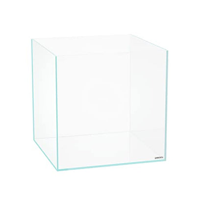 36C 11.5 Gallon Cube Rimless Low Iron Aquarium Tank,W14.2×D14.2×H14.2 in(36x36x36cm) 5mm Thickness with Nano Foam Leveling Mat Included - size: 11.5Gal W14.2×D14.2×H14.2 in(36x36x36cm)