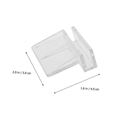 10pcs Acrylic Fish Tank Cover Holder Bracket for Aquarium Rack Support and Practical Design for Safe Fish and Pets
