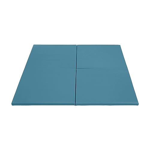 ECR4Kids SoftZone Play Patch Activity Mat Squares, Modular Playmat, Turquoise, 4-Pack - color: Turquoise