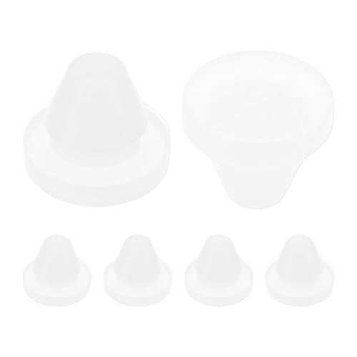 M METERXITY 15 Pack Silicone Hole Plugs - Snap in Locking Hole Plugs, Waterproof & Flexible, Apply to Automotive/Industrial/Wiring/Furniture/Offices/Kitchens (0.28-0.31 Inches, Clear) - size: 0.28-0.31 Inches