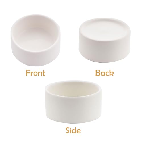 2 Pack Snake Small Water Bowl Reptile Food Dish Ceramic Feeder for Snake Lizard Gecko Frog Hermit Crab