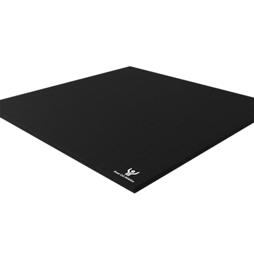 Great Call Athletics 10’ x 10’ Black Tatami Mat 1.25" Thick Collegiate Quality Flexi Roll Jiu Jitsu Mats Home bjj Tape Garage