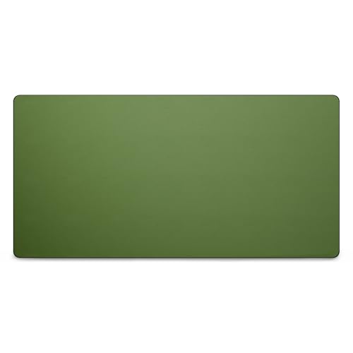 Leather Desk Pad Mat, Non-Slip Desk Blotter Pad - Desk Protector for Office, Home, Laptop, and Desktop - color: Forest Green, size: 34" x 17"