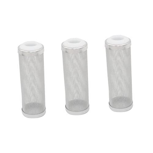 FOMIYES 6pcs Stainless Steel Aquarium Inlet Cover Nets White Prevents Debris Protects Young Fish Design for Freshwater Environments