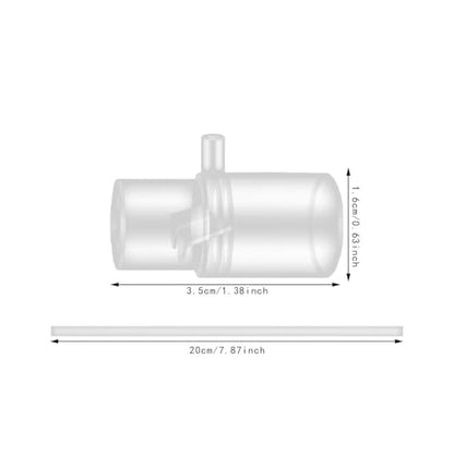 Acrylic Oxygen Enrichment Adapter for Aquarium, 16mm Water Outlet Nozzle with Suction Cup for Fish Tank Aeration