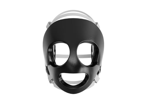 Great Call Athletics | Wrestling Face Guard & Classic Headgear Combo Pack | Universal Fit Head Gear Broken Nose BJJ Black Set