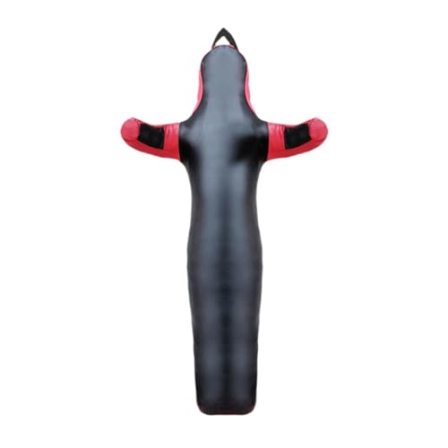 Wrestling Dummy Bag Unfilled Training Practice Cover PU Leather Grappling MMA Boxing Karate Judo Kickboxing- 120cm