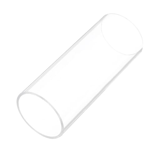 6" Clear Plastic Rigid Pipe 54mm ID x 60mm OD (2 1/8" ID x 2.375" OD) Acrylic Round Tubing, [for Plumbing, Hydraulics, Aquarium] - size: 2 1/8" x 2.375"