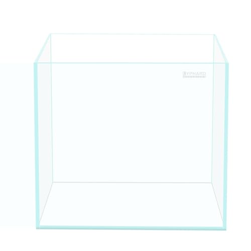 21 Gallon Rimless Aquarium Tall Tank, Ultra Clear Low Iron Big Fish Tank, L15.8×W15.8×H19.7 Glass Thickness 6mm with EVA Foam Leveling Mat - size: 21 Gallons