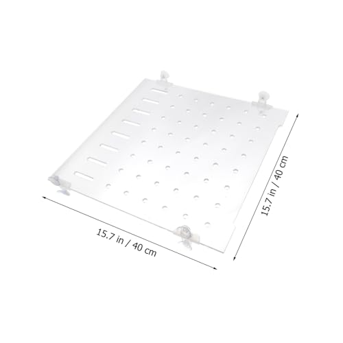 POPETPOP 1set Plate for Aquariums Segregation Board Fixed Clips Fish Divider for Fry Safety and Easy to Install for Fish Tank Separation