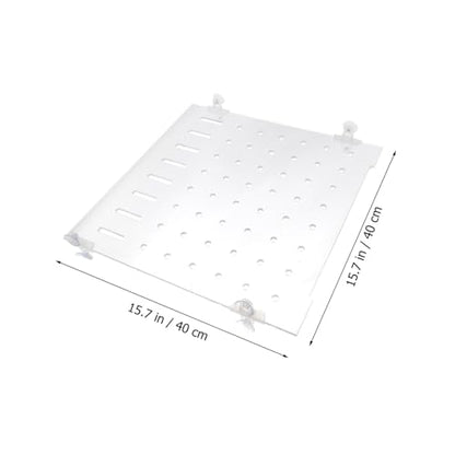 POPETPOP 1set Plate for Aquariums Segregation Board Fixed Clips Fish Divider for Fry Safety and Easy to Install for Fish Tank Separation