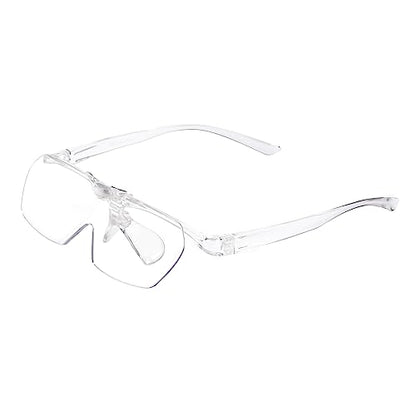 OKH 160% Magnifying Glasses, Flip Up Down Lens, Hands-Free Magnifier Eyeglasses for Close Work, Reading, Sewing, Jewelry Making, Craft, Hobby, Painting - color: Clear