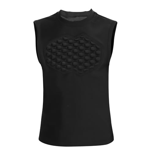 Topeter Baseball Chest Protector Shirt for Youth Kids, Heart Guard Sternum Protection Tank Tops for Goalies Catchers - size: Medium, style: Impact-resistant