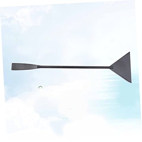 Garneck Short Flat Sand Shovel Stainless Steel Aquarium Rake Tank Sand Plant Shovel for Aquatic Cleaning