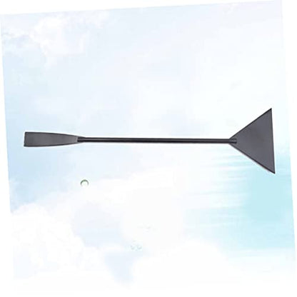 Garneck Short Flat Sand Shovel Stainless Steel Aquarium Rake Tank Sand Plant Shovel for Aquatic Cleaning