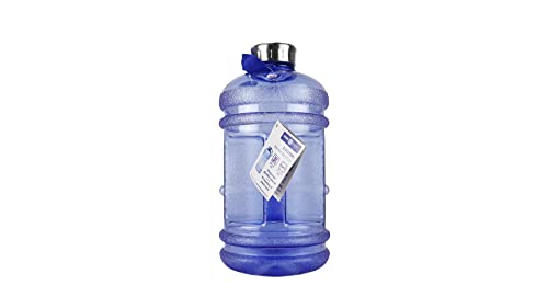 New Wave Enviro Iconic 2.2 Liter BPA Free Water Bottle with Stainless Steel Cap, Integrated Handle for Easy Carrying, Gym and Lifestyle Bottle, 2.2 Liter Capacity, Blue - color: Blue, size: 74.4 Ounces, style: Round