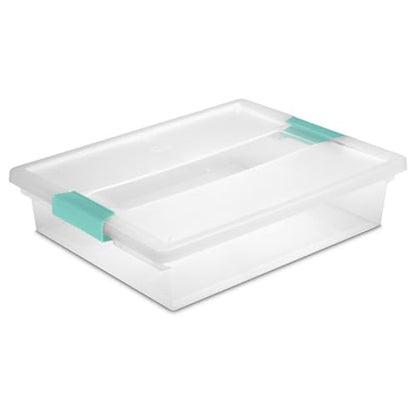 Sterilite 18-Pack Clip Box, Clear Storage for Crafts, Supplies and Office Items, Large - size: Large, style: 18 Pack
