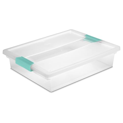 Sterilite 18-Pack Clip Box, Clear Storage for Crafts, Supplies and Office Items, Large - size: Large, style: 18 Pack