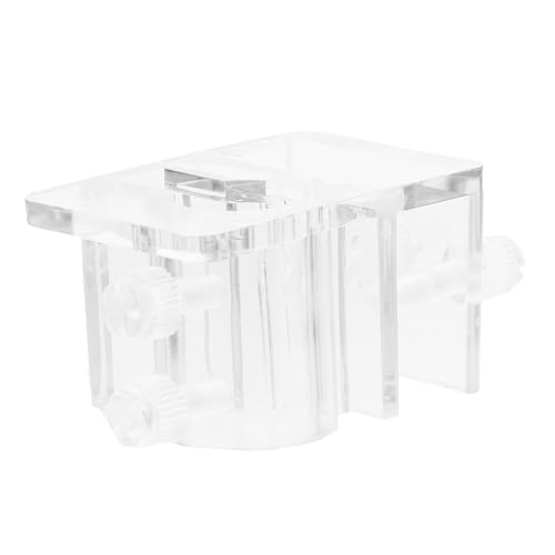 Acrylic Aquarium Hose Clamp Holder Sturdy Water Pipe Fixator for Easy Water Changes Practical Design for Fish Tank Maintenance Sleek Look Quick Setup