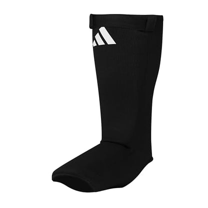 Adidas Shin Guards for Muay Thai, MMA, Kickboxing, Martial Arts; Superior Beginner and Training Shin Pads,Men and Women Protection, ADIBP08B (Black, Large)