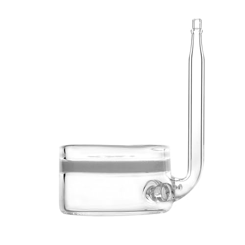 Pollen Glass CO2 Diffuser with U-Shape Connecting Tube for Aquarium Planted Tank (2" for 50-80 US gallons)