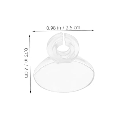 Abaodam 40pcs Soft Card Slot Aquarium Cup Clips for Secure Oxygen Tubing Easy to Install Fish Tank Hose Clamps Strong Hold and Convenient Fixation