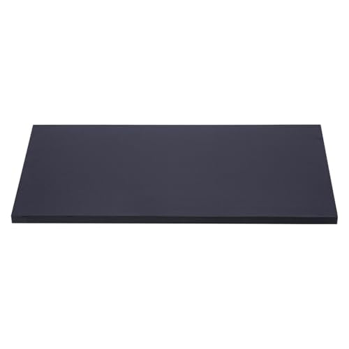 Laminated Black Melamine Shelf Board, 24”L x 12”W, Durable and Sleek Cabinet Replacement Shelves, Sturdy and Stylish Shelf Boards for Retail, Thrift, Business, Home, or Office