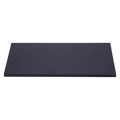 Laminated Black Melamine Shelf Board, 24”L x 12”W, Durable and Sleek Cabinet Replacement Shelves, Sturdy and Stylish Shelf Boards for Retail, Thrift, Business, Home, or Office