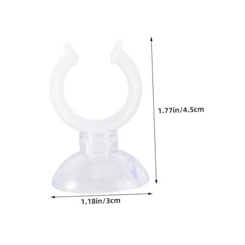 Yardwe 9pcs Aquarium Suction Cup Clips for Securely Holding Water Tubing in Fish Tanks Durable PVC Design for Stability and Versatile Use for Various Decorative Styles - size: 4.50X3.00X2.00CM