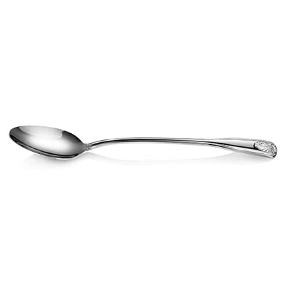 New Star Foodservice Shell Pattern 18/0 Stainless Steel Iced Teaspoon, 7.2-Inch, Set of 12, Commercial Grade - size: Iced Tea Spoon (7.2-Inch)